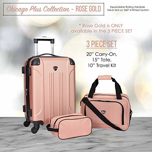 Travelers Club Chicago Hardside Luggage Set